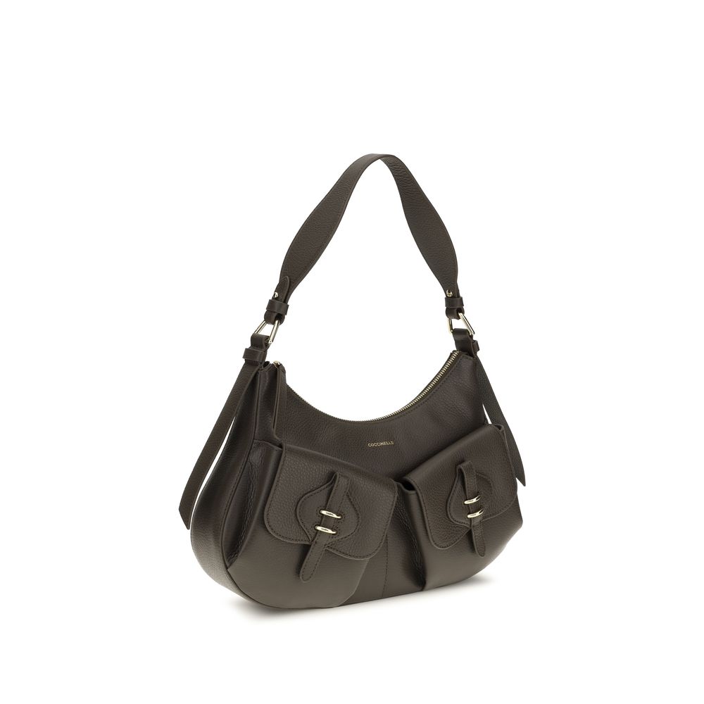 Coccinelle Brown Calf Leather Bos Taurus Shoulder Women's Bag
