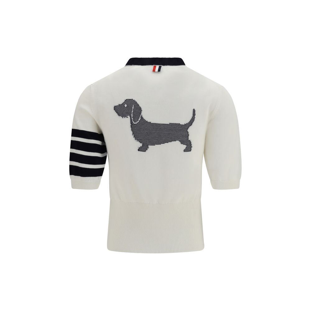 Thom Browne White Cotton Women's T-Shirt