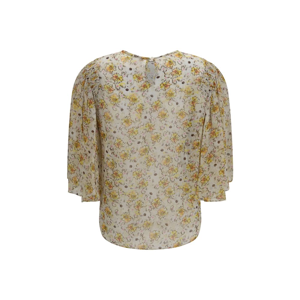 Isabel Marant Étoile Beige Viscose Women's Blouse