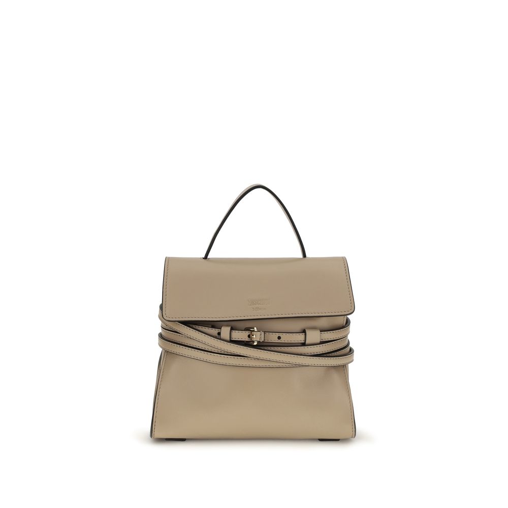 Moschino Beige Goatskin Shoulder Women's Bag