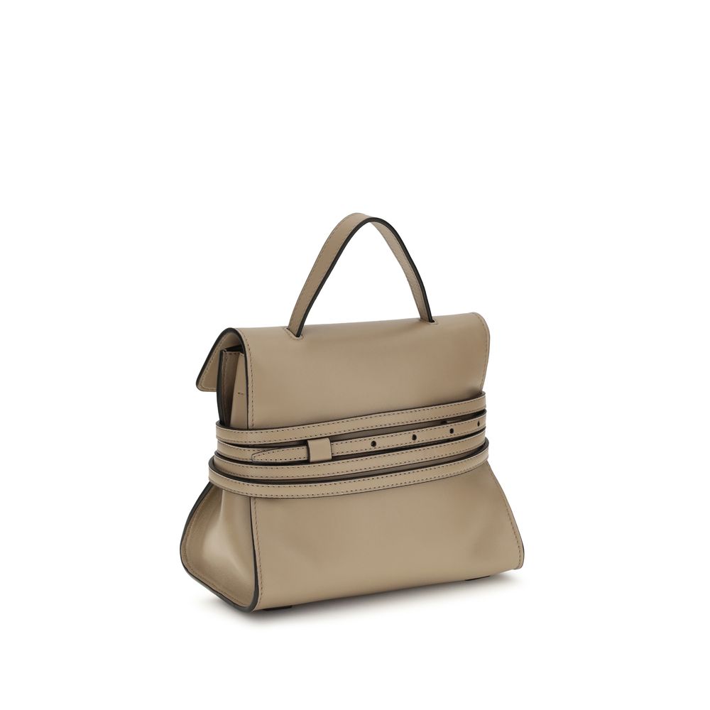 Moschino Beige Goatskin Shoulder Women's Bag