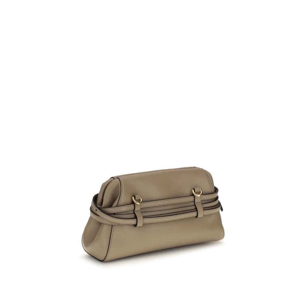 Moschino Beige Goatskin Shoulder Women's Bag