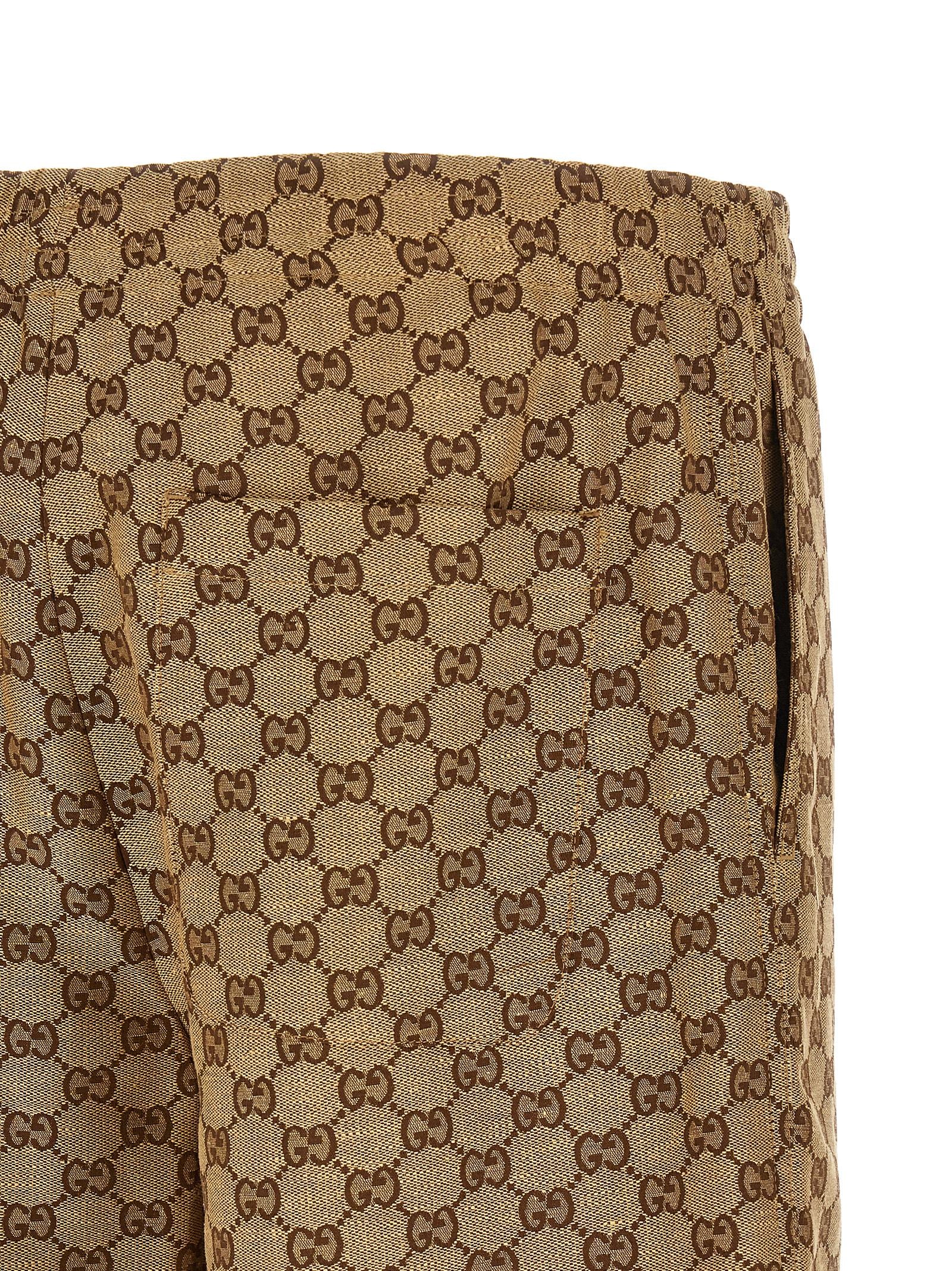 Gucci Beige Linen Bermuda Men's Shorts