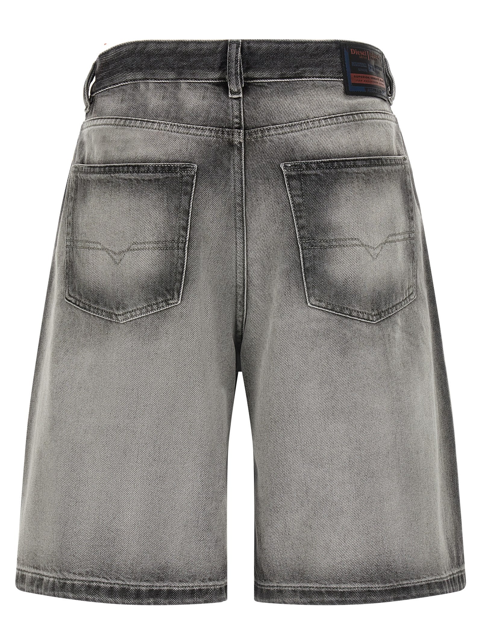 Diesel Gray Cotton Bermuda Women's Shorts