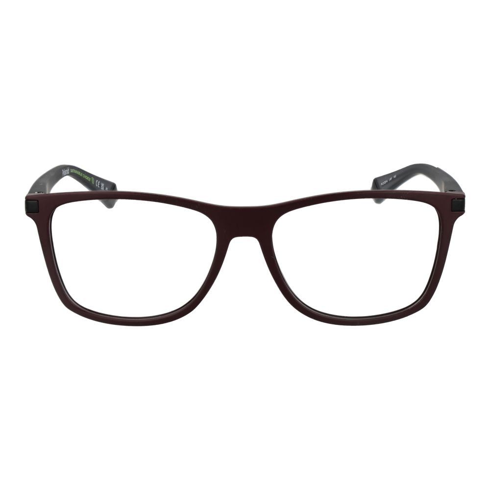 Polaroid Burgundy Polyester Glasses Men's (Frames)