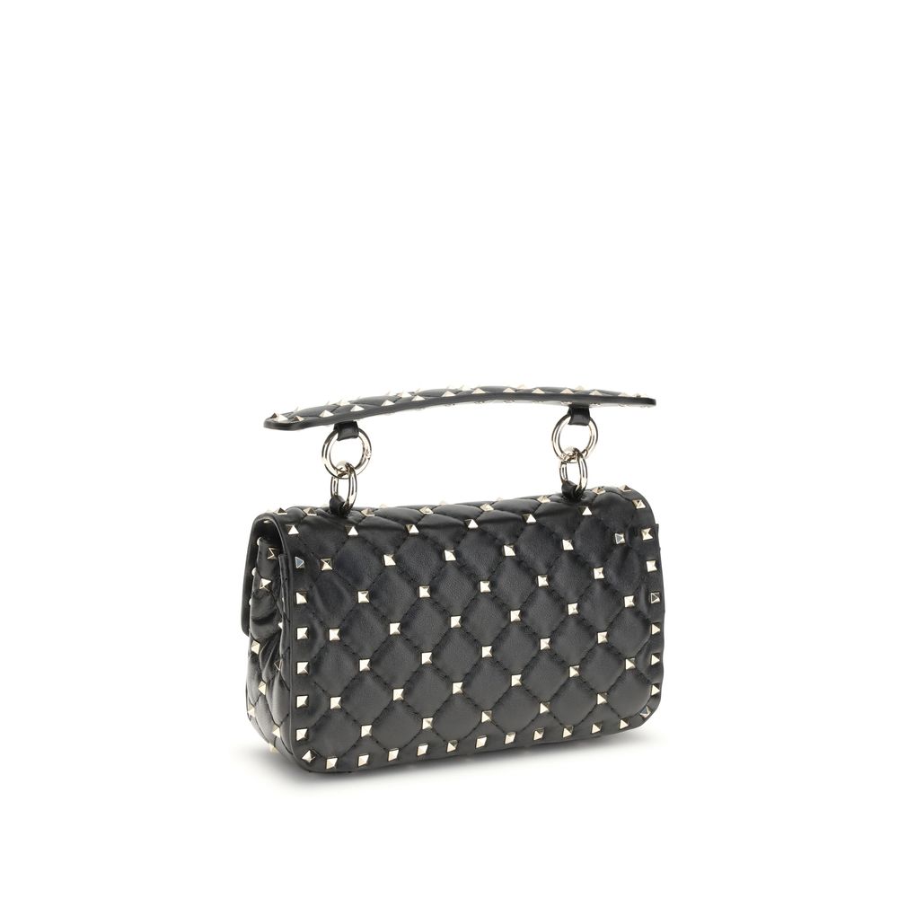 Valentino Garavani Black Lamb Ovis Aries Aries Shoulder Women's Bag