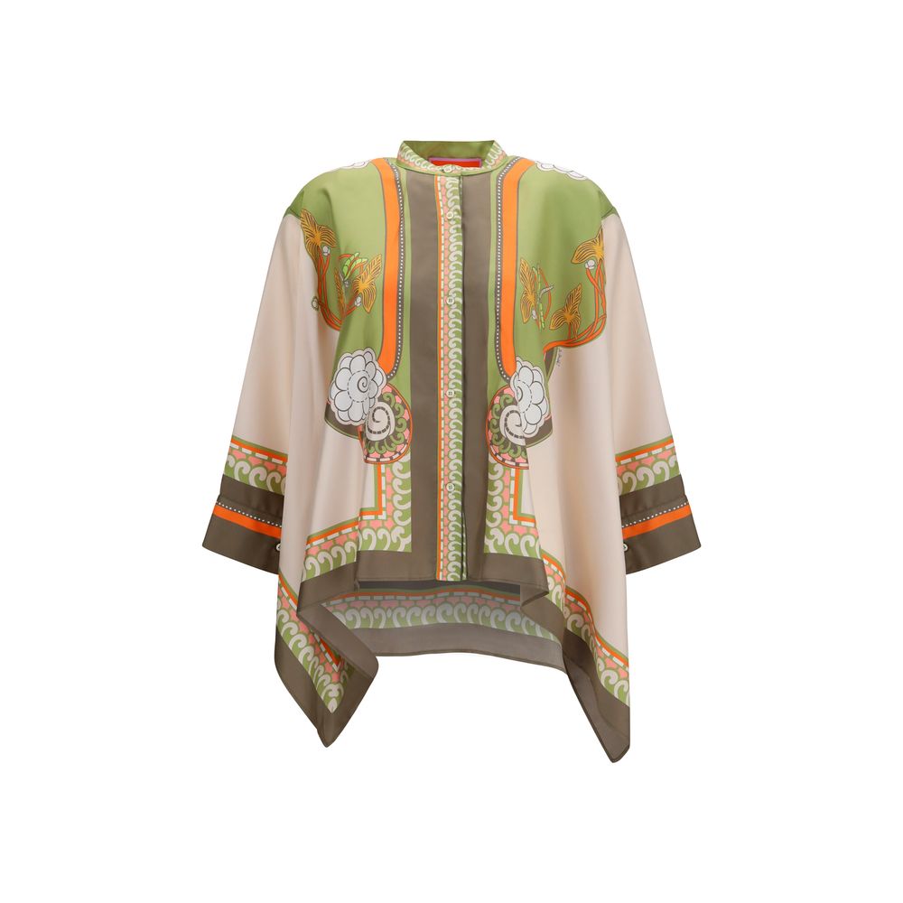 La Double J Multicolor Silk Women's Shirt