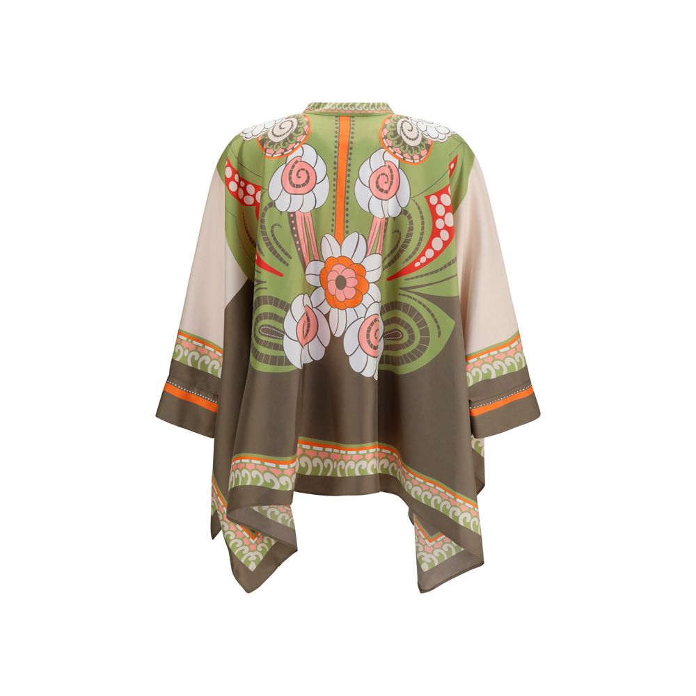 La Double J Multicolor Silk Women's Shirt