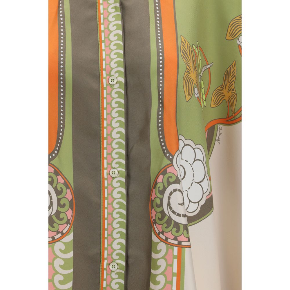 La Double J Multicolor Silk Women's Shirt