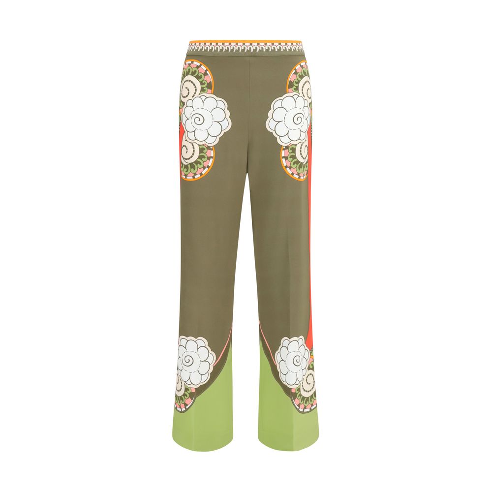 La Double J Multicolor Viscose Casual Women's Pants