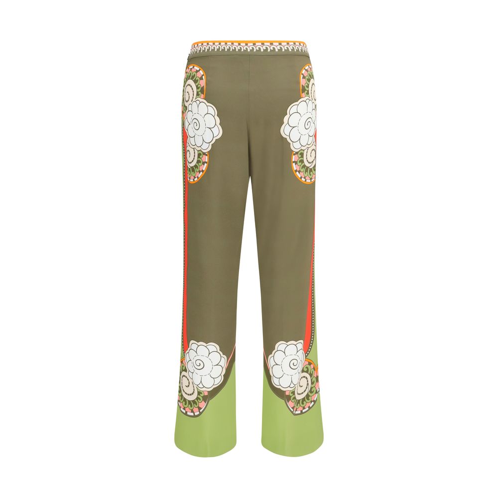 La Double J Multicolor Viscose Casual Women's Pants