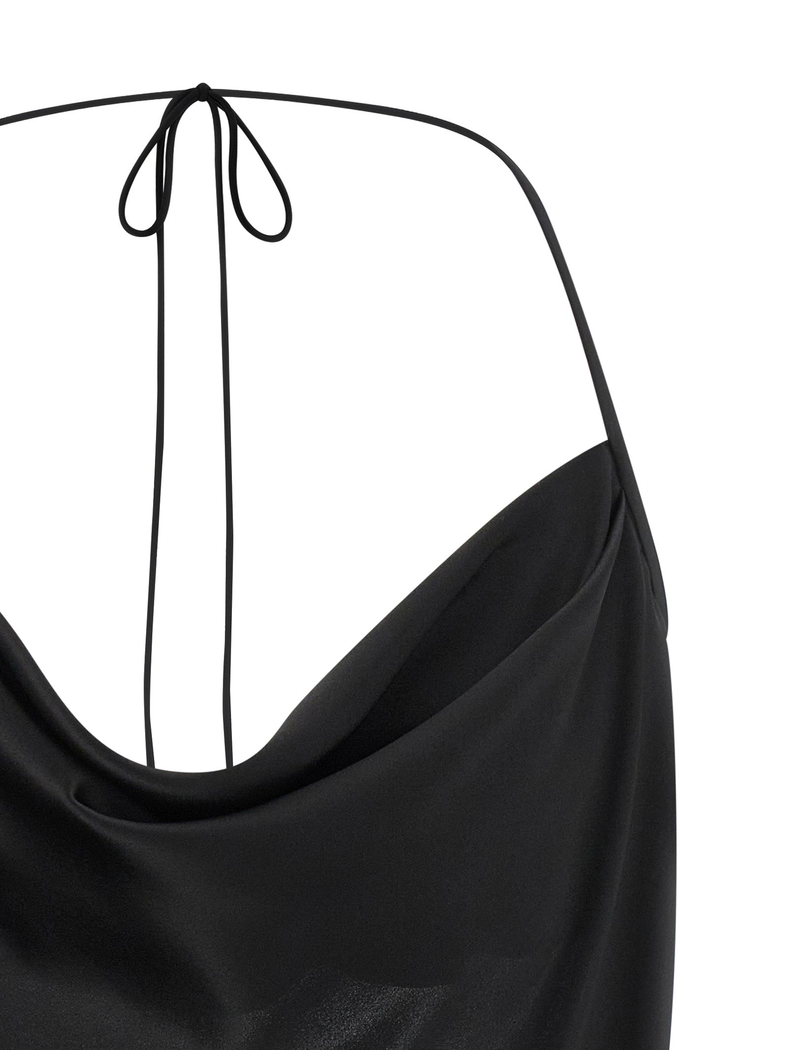 Valentino Garavani Black Silk Tank Women's Tops