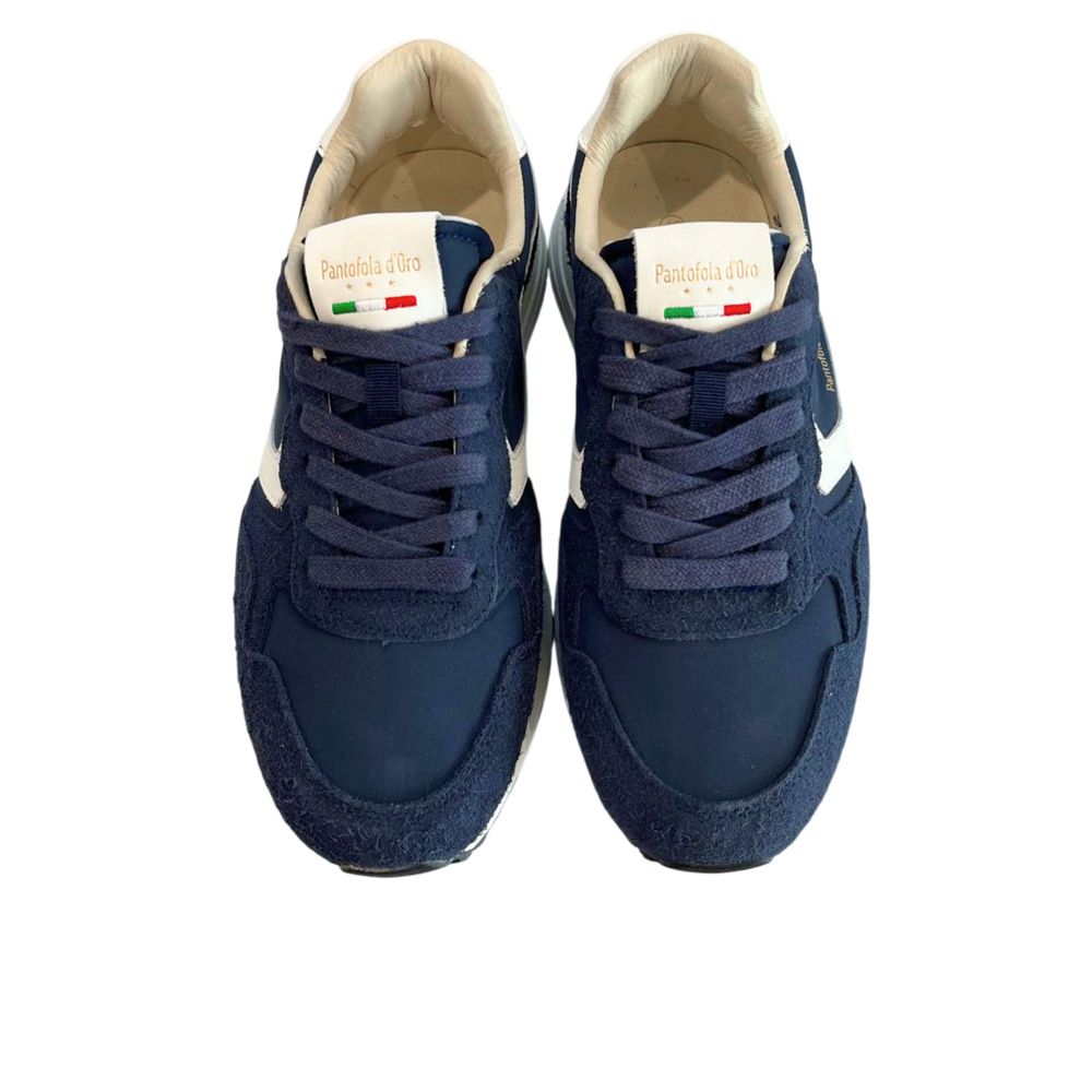 Pantofola D'Oro Blue Suede Men Men's Sneaker