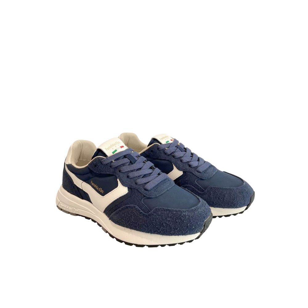 Pantofola D'Oro Blue Suede Men Men's Sneaker