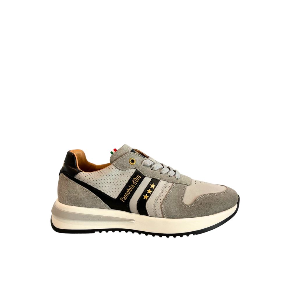 Pantofola D'Oro Grey Suede Men Men's Sneaker