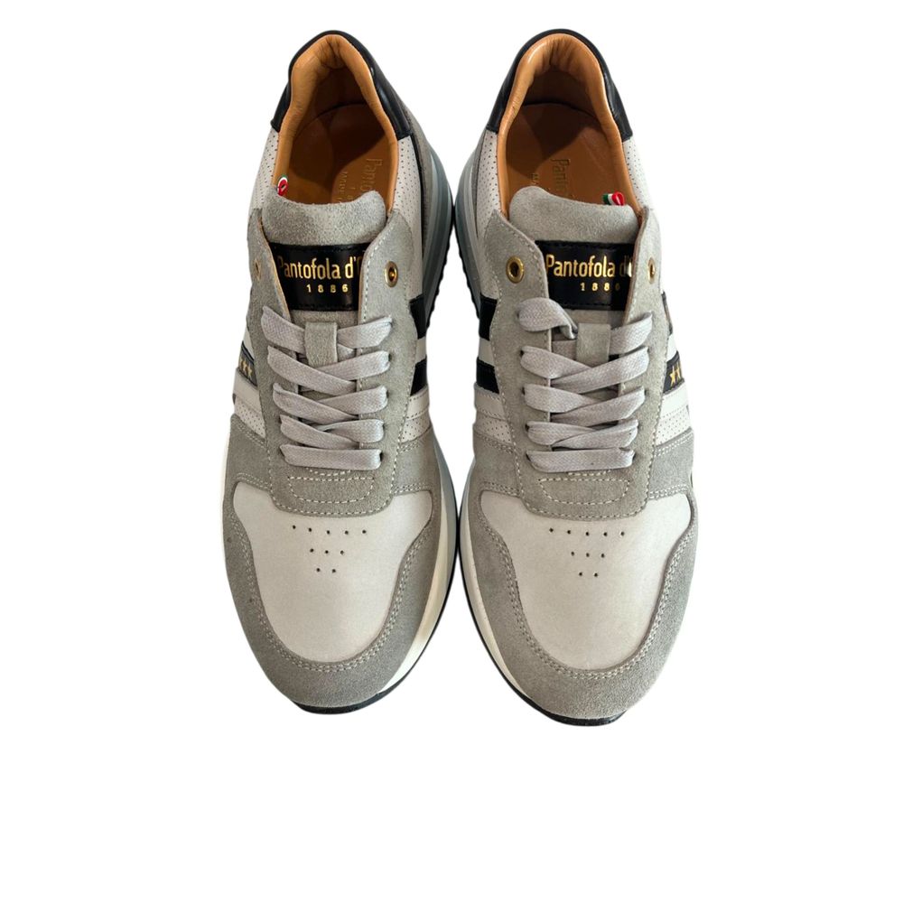 Pantofola D'Oro Grey Suede Men Men's Sneaker