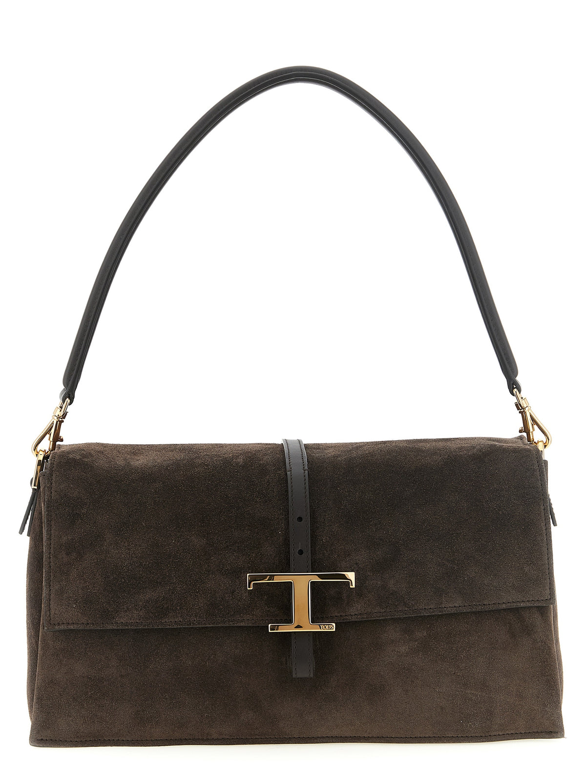 Tod's Brown Calfskin Shoulder Women's Bag