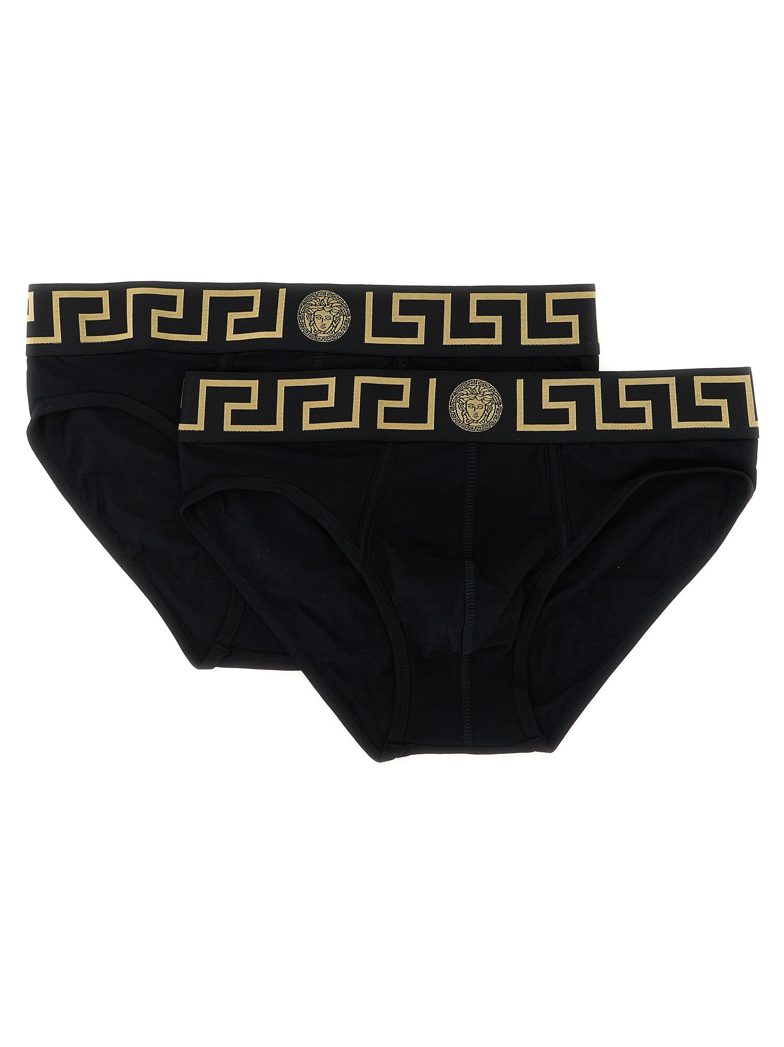 Versace Black Cotton Men's Briefs