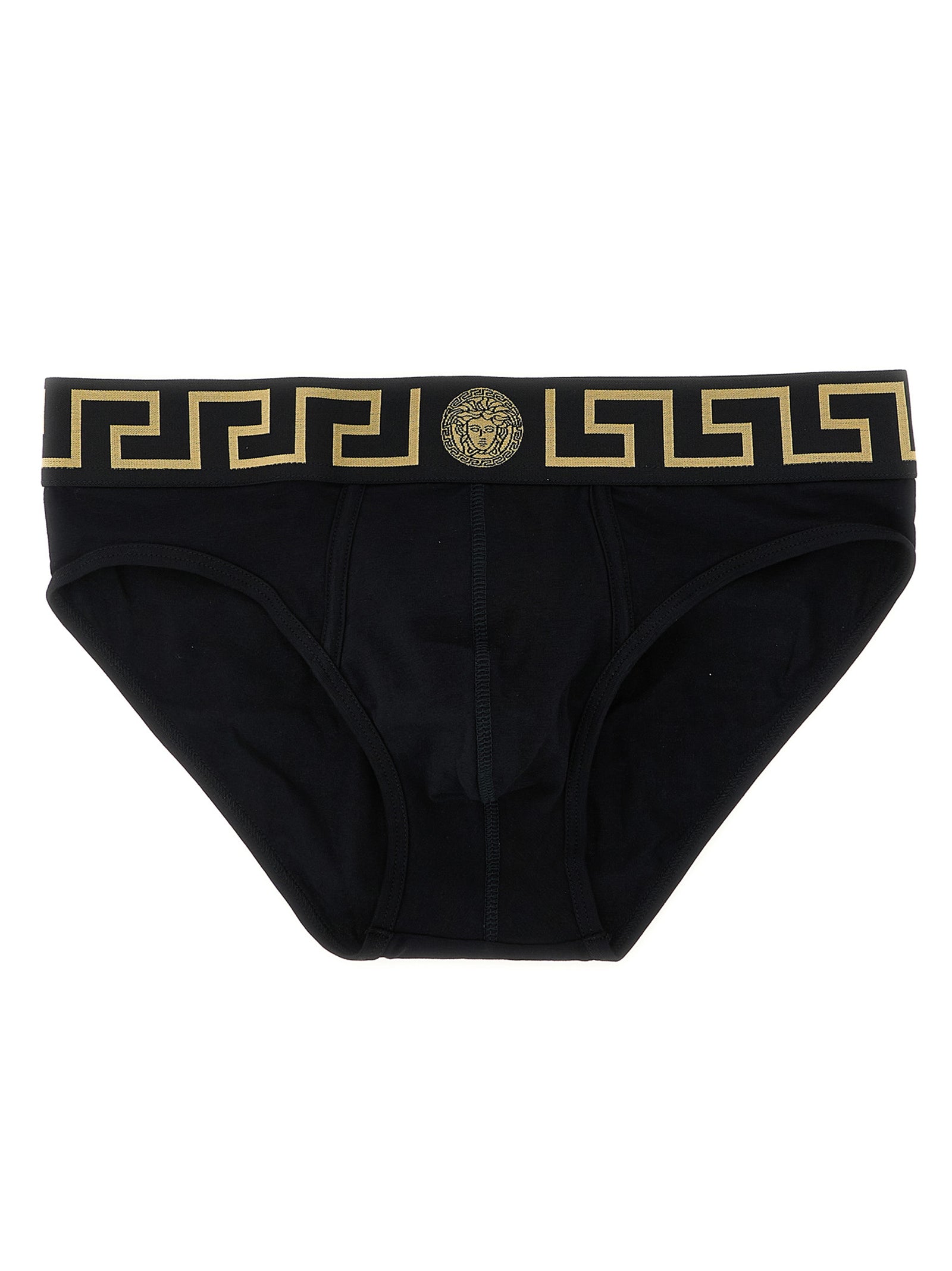 Versace Black Cotton Men's Briefs