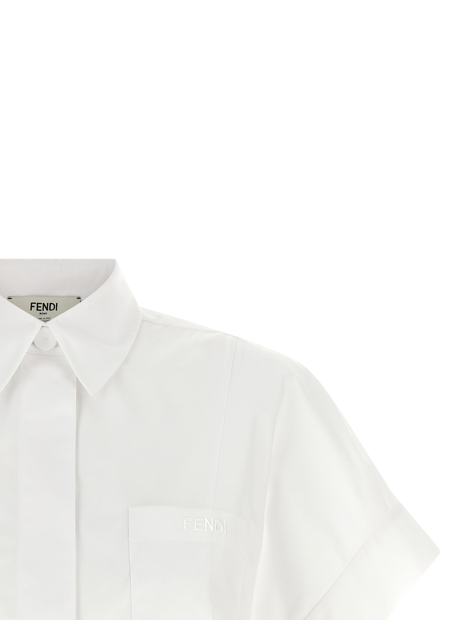 Fendi White Cotton Women's Blouse