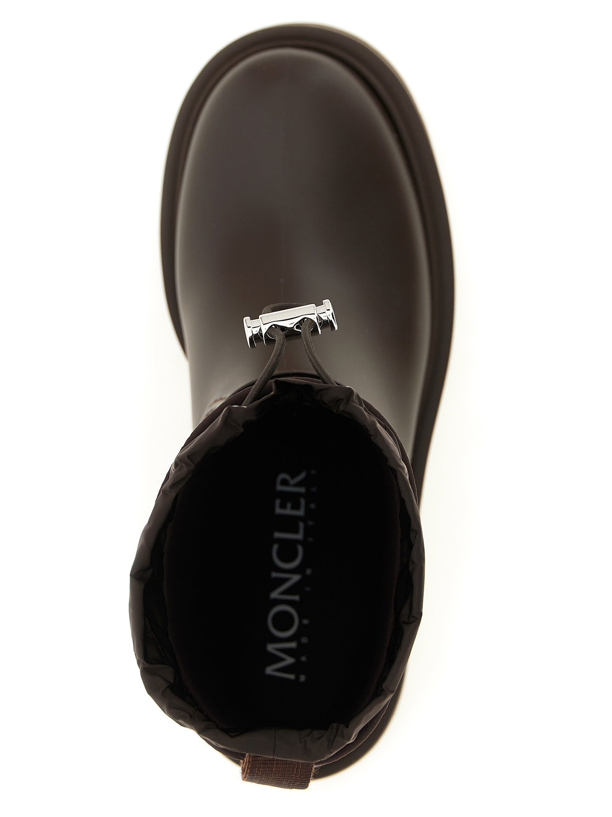 Moncler Brown Pvc Ankle Women's Boots