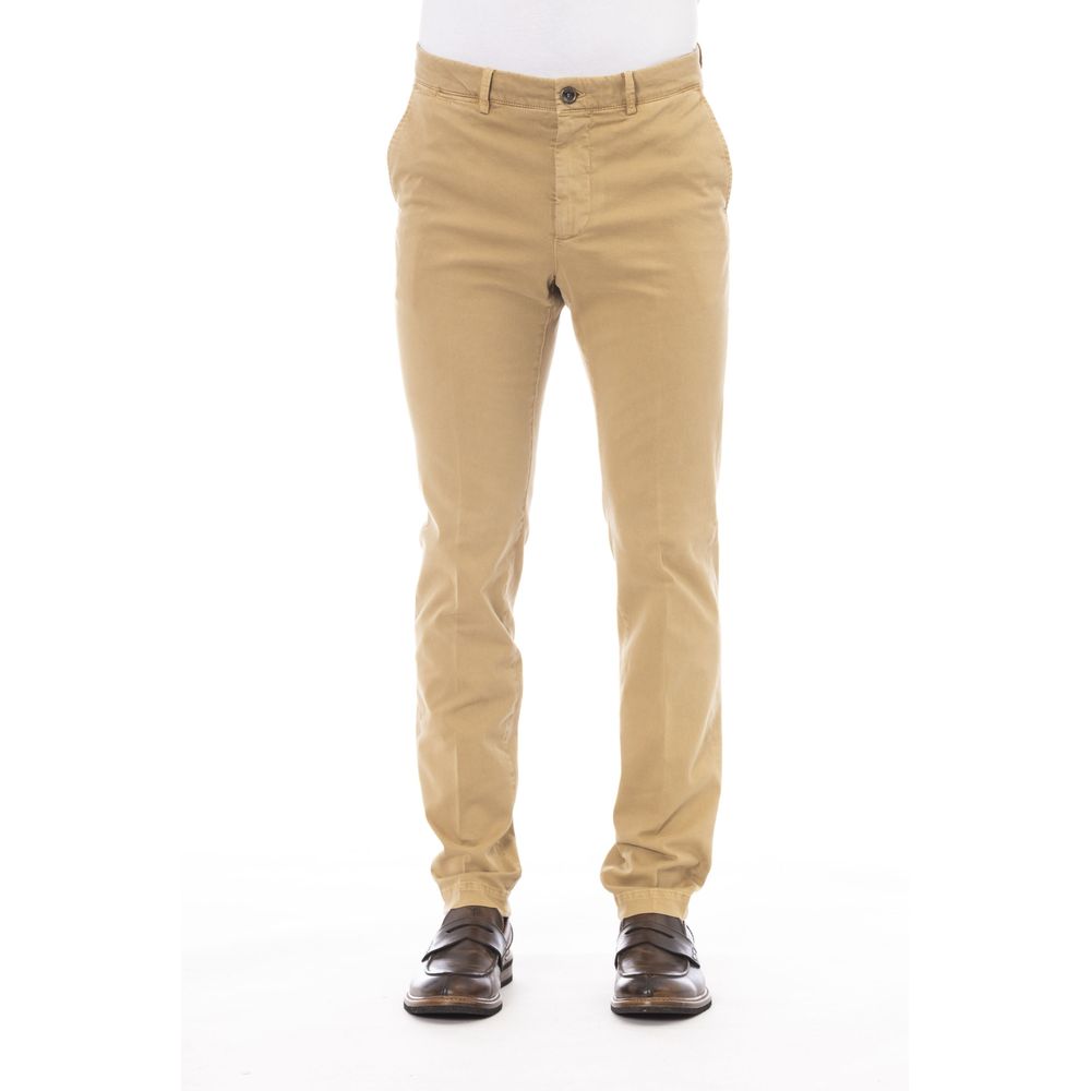 Peserico Beige Cotton Men Men's Pants