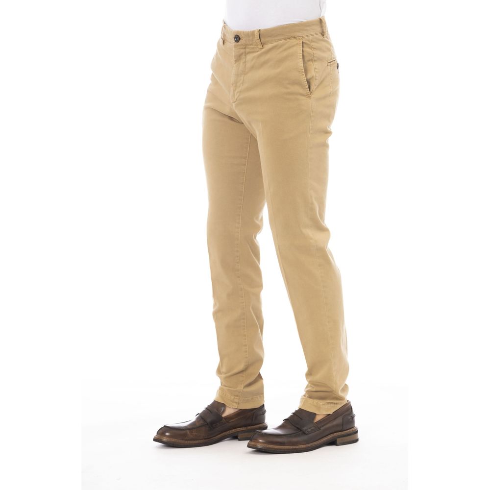 Peserico Beige Cotton Men Men's Pants
