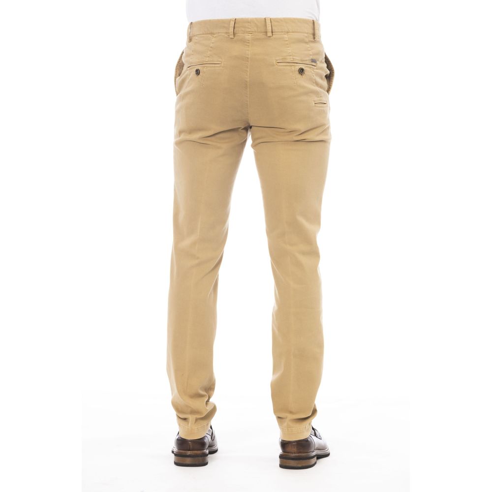 Peserico Beige Cotton Men Men's Pants
