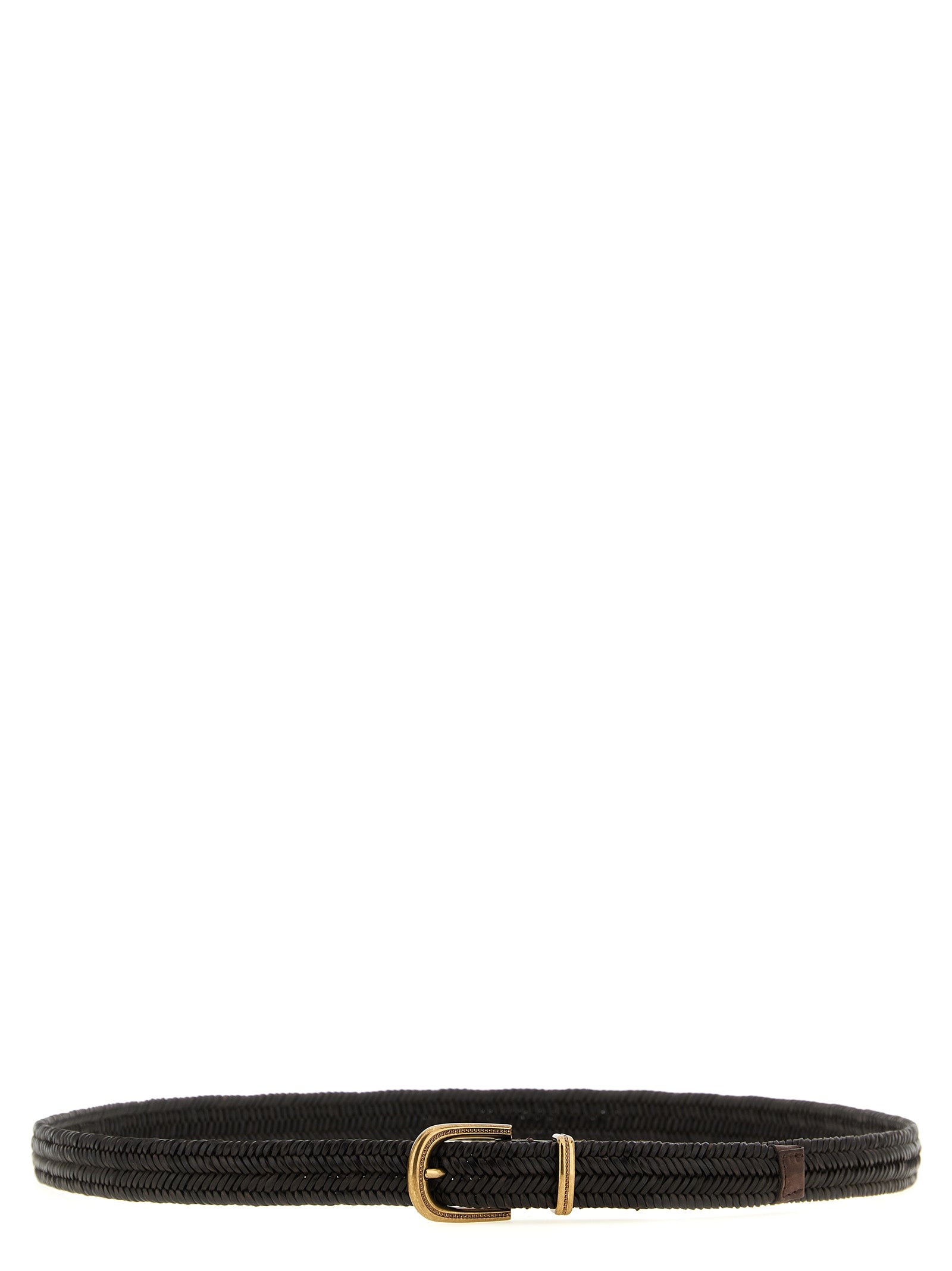 Brunello Cucinelli Brown Leather Regular Women's Belt