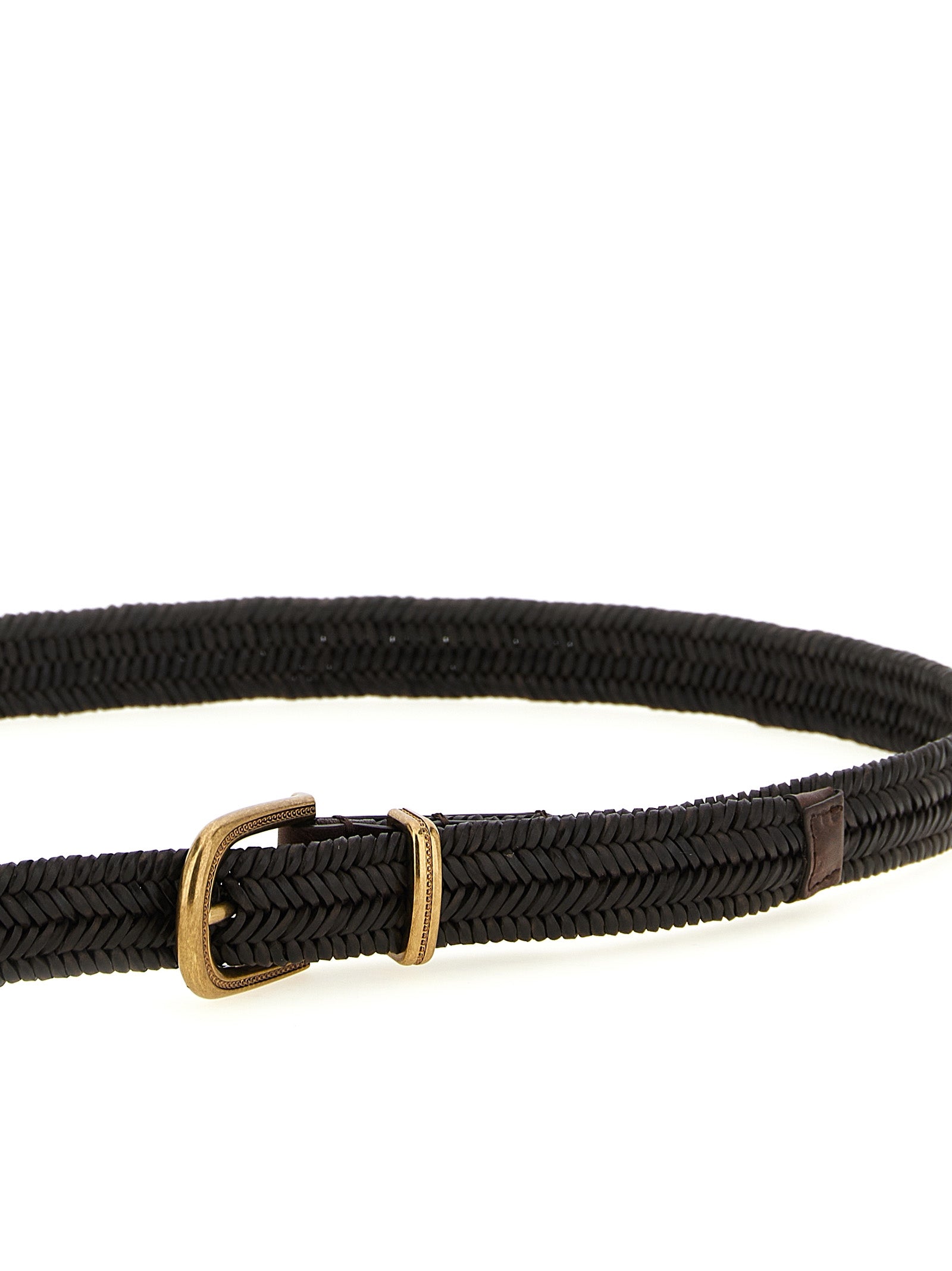 Brunello Cucinelli Brown Leather Regular Women's Belt