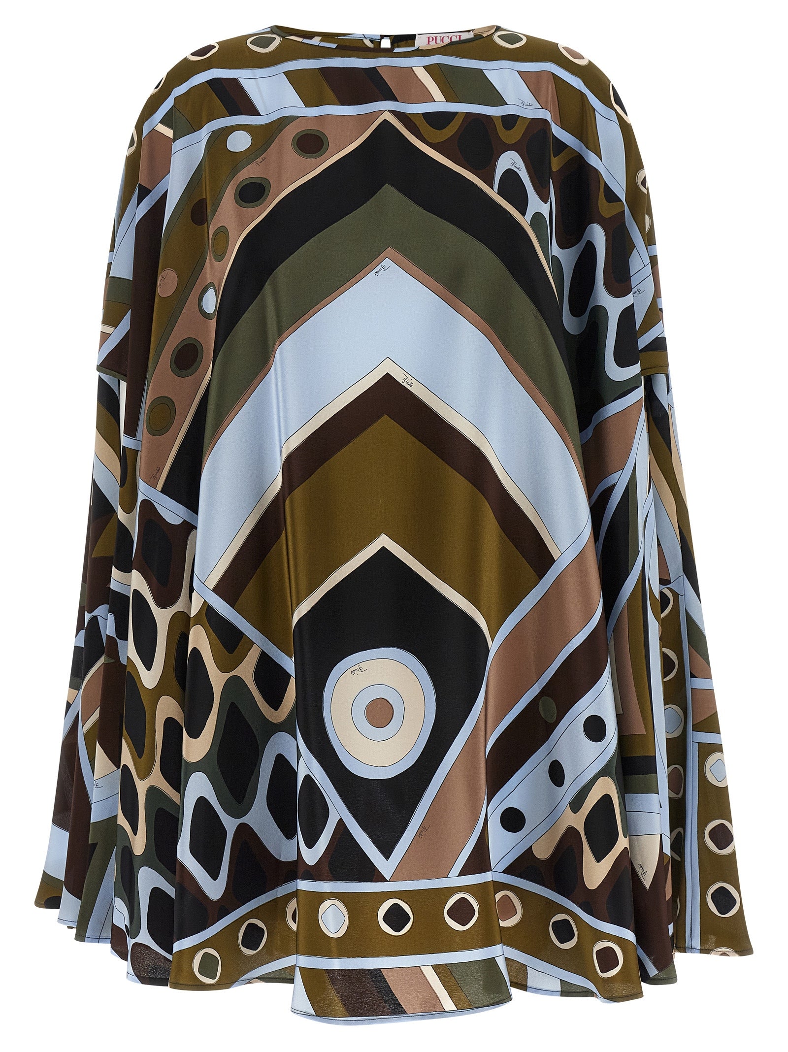 Emilio Pucci Multicolor Silk Short Women's Dress