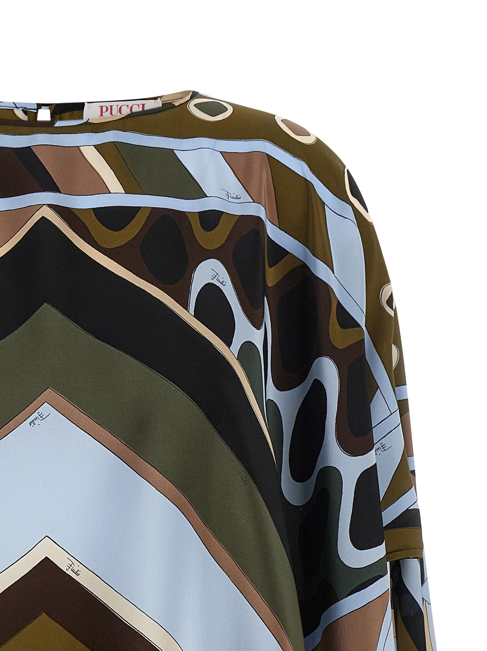 Emilio Pucci Multicolor Silk Short Women's Dress