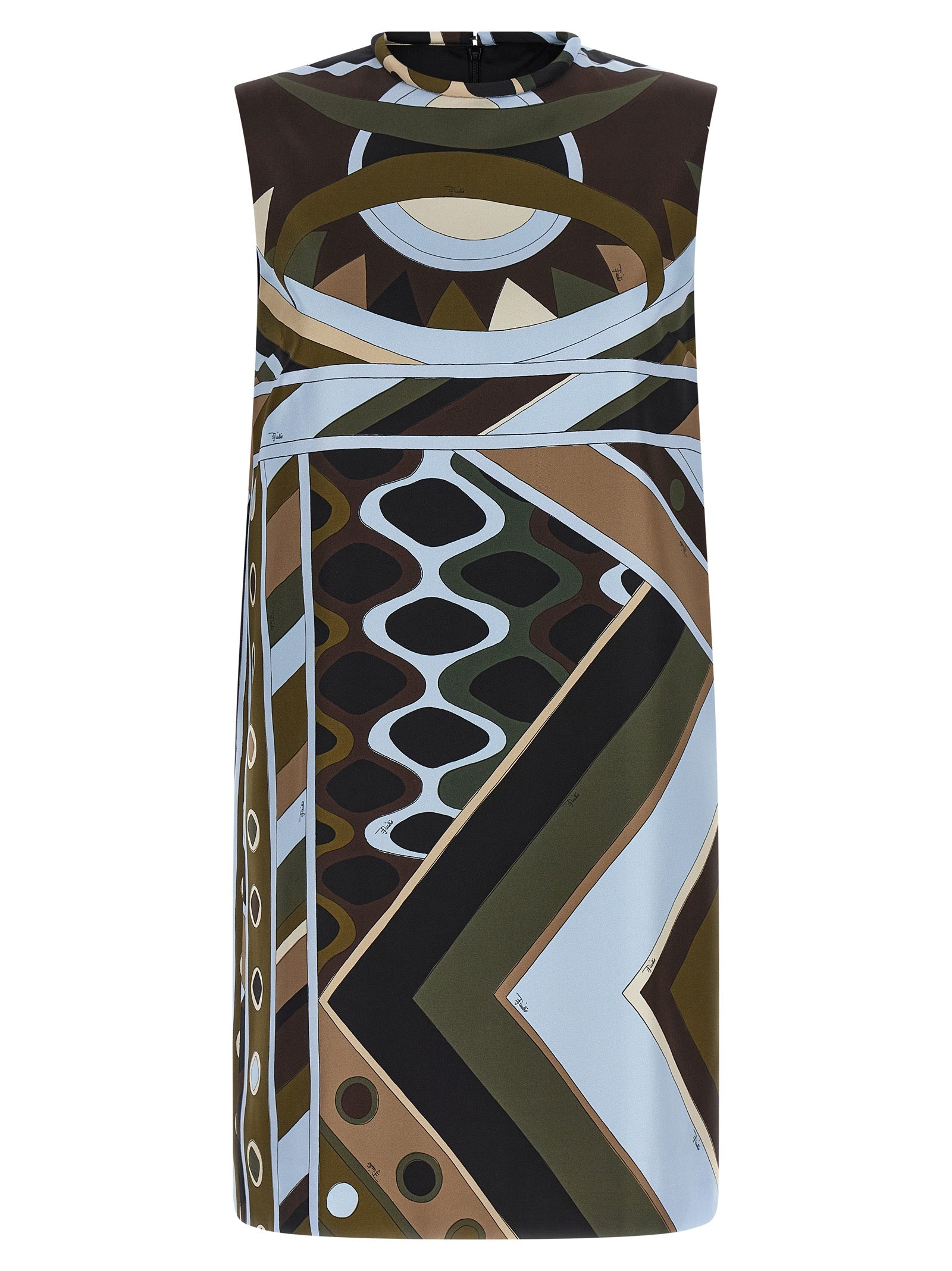 Emilio Pucci Multicolor Silk Short Women's Dress