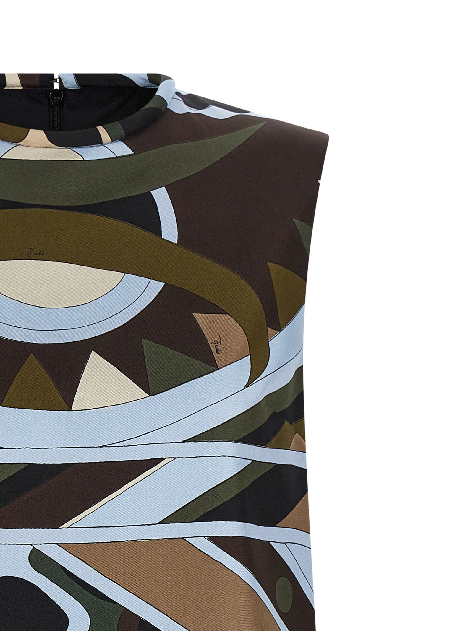 Emilio Pucci Multicolor Silk Short Women's Dress