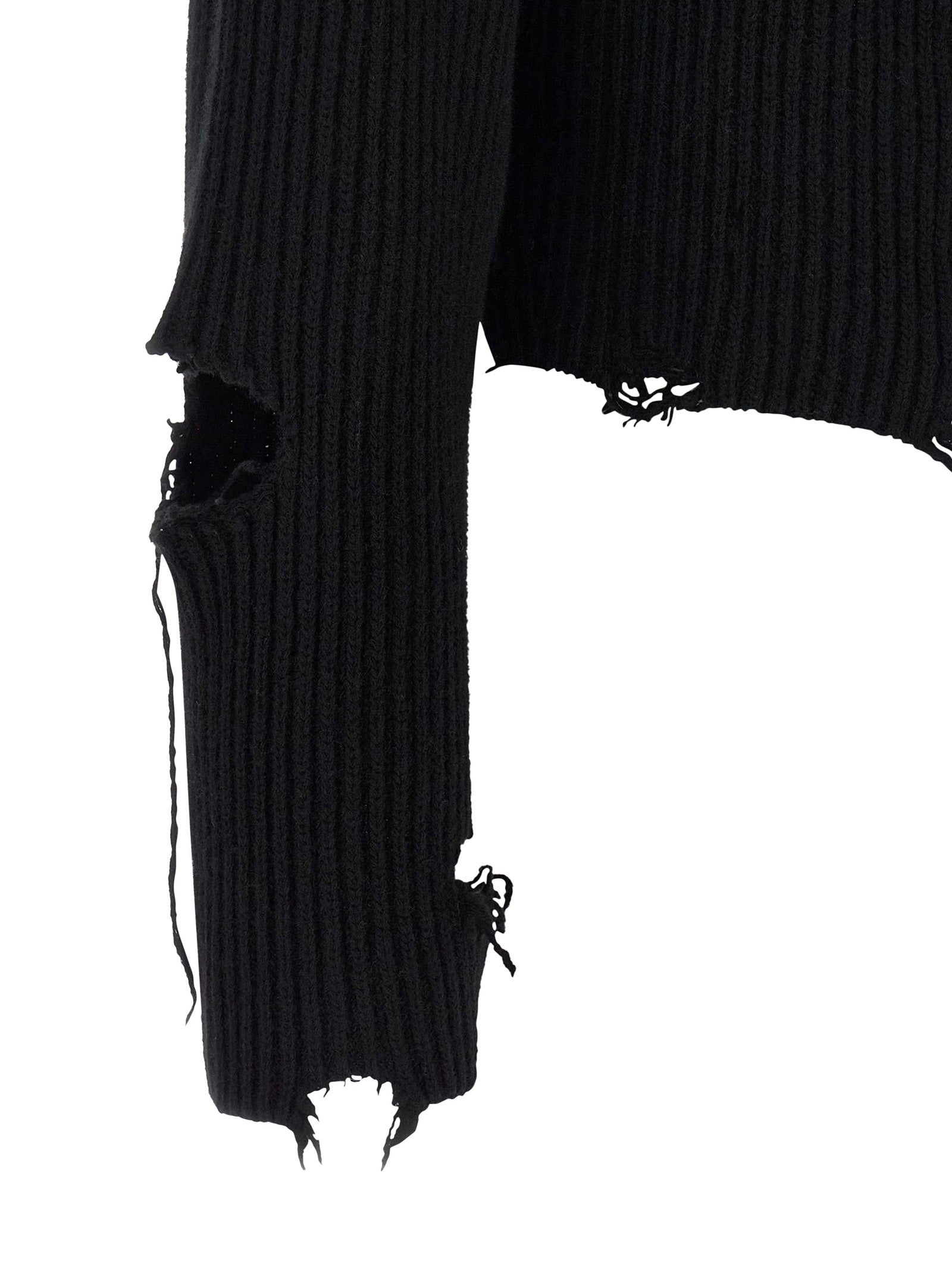 Haikure Black Merino Wool Women's Cardigan