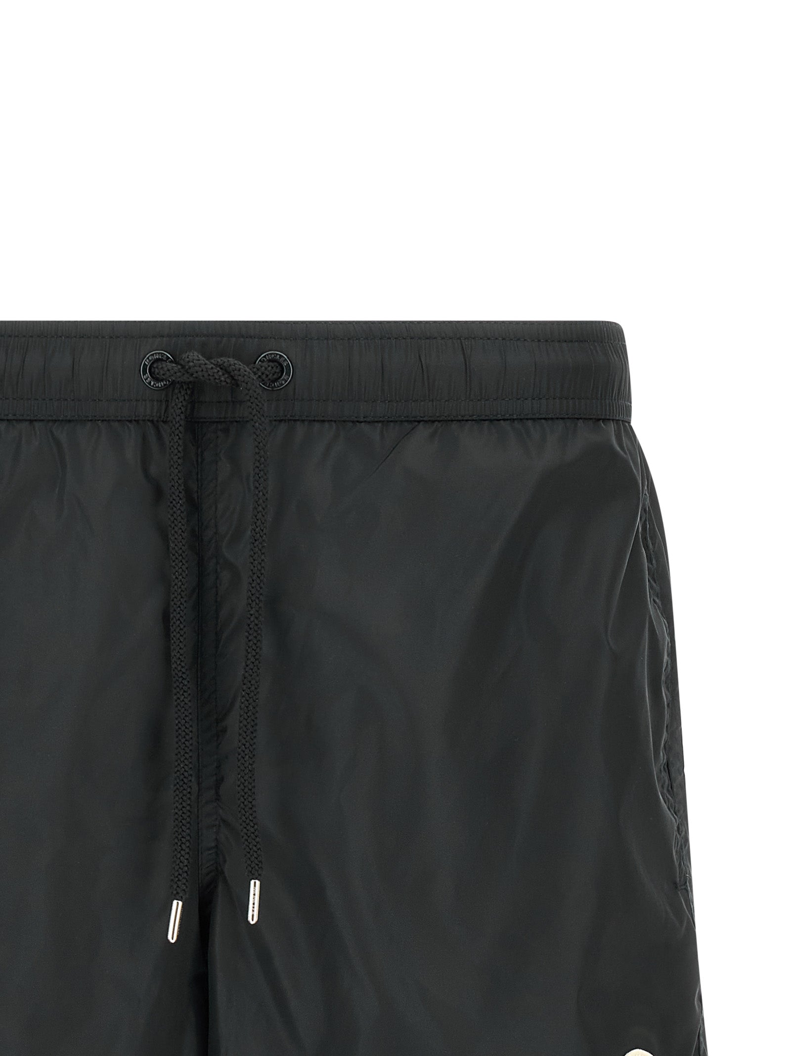 Moncler Black Polyamide Knee Men's Length