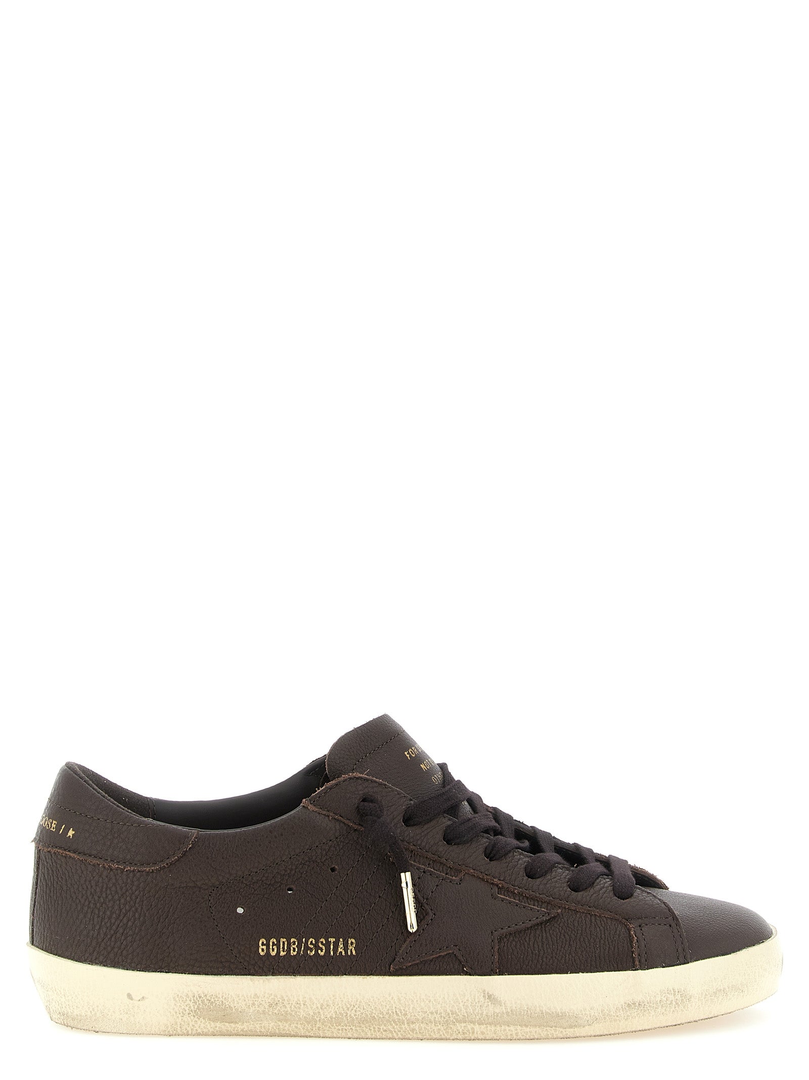 Golden Goose Brown Cowhide Low Top Men's Sneakers