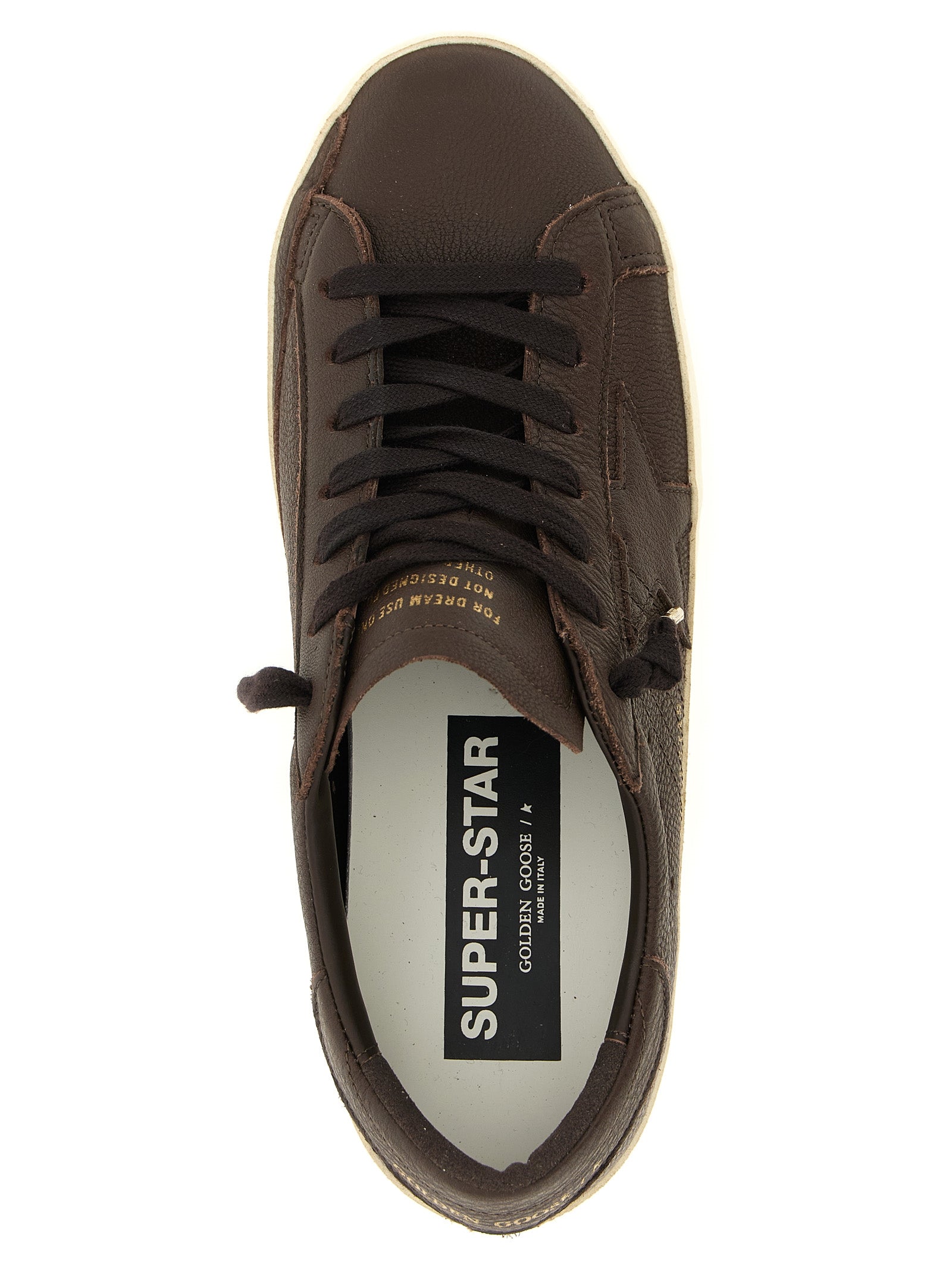 Golden Goose Brown Cowhide Low Top Men's Sneakers