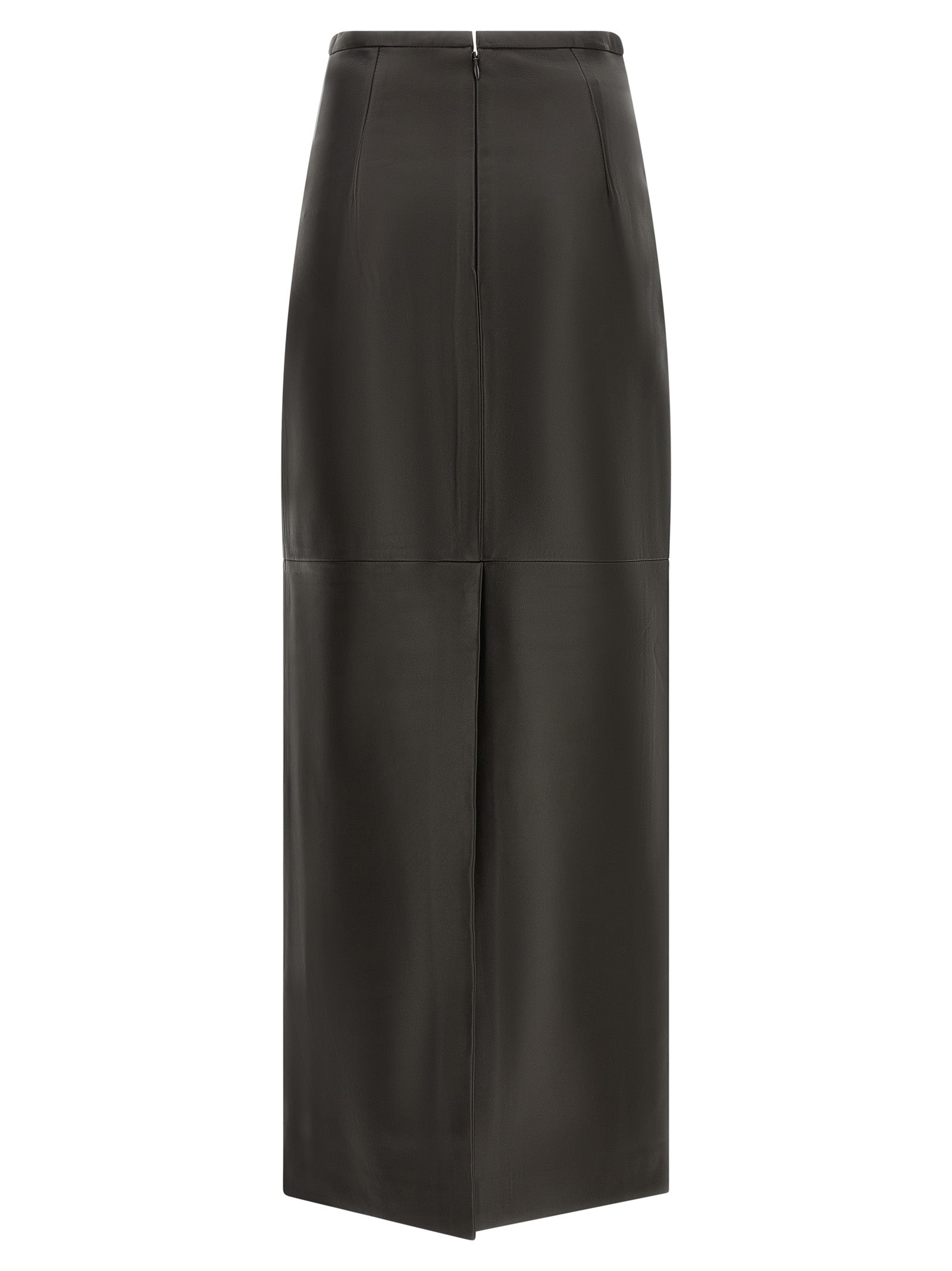 CO Black Lamb Leather Mini Women's Skirt