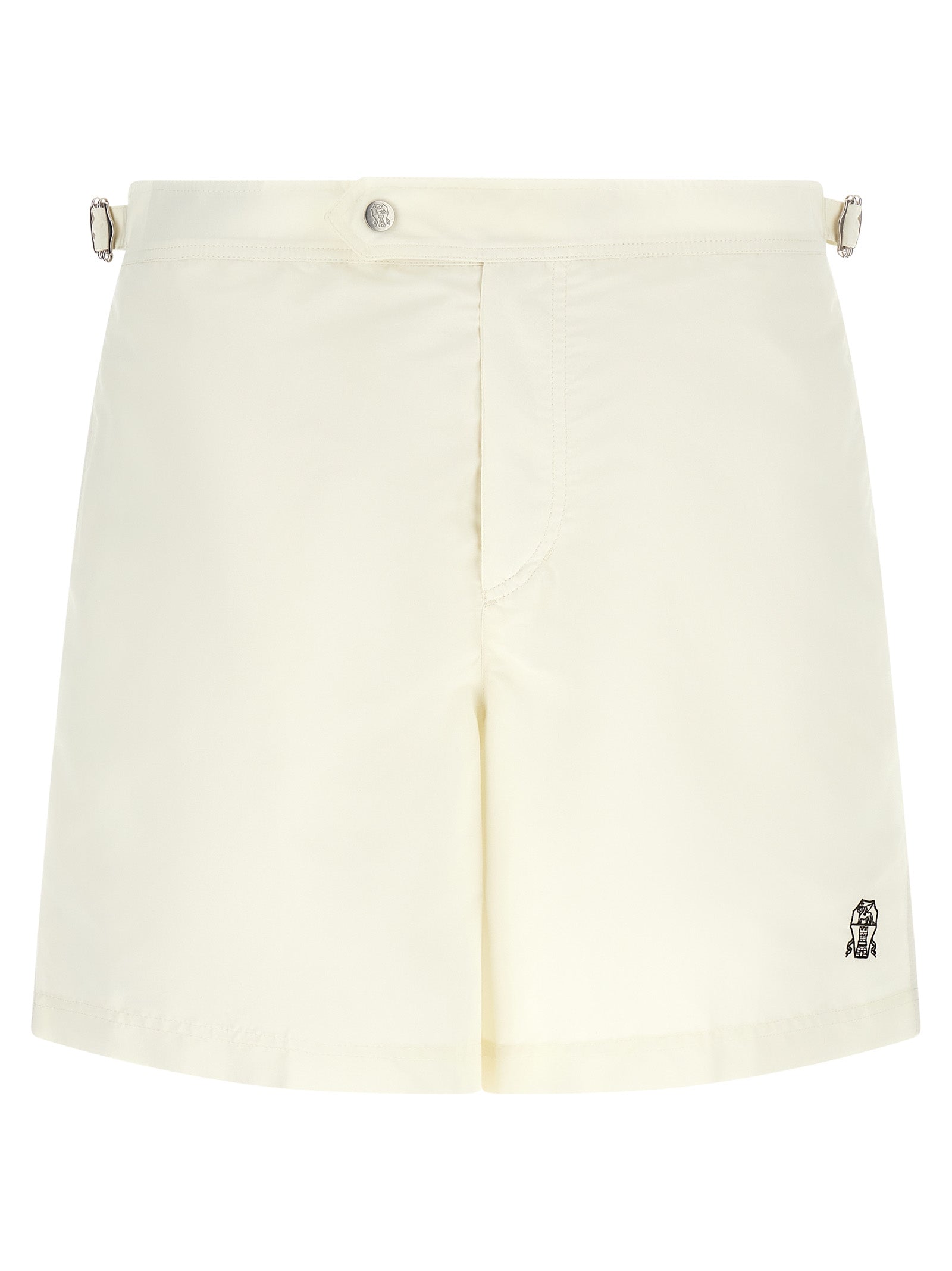 Brunello Cucinelli Beige Polyester Swim Men's Shorts