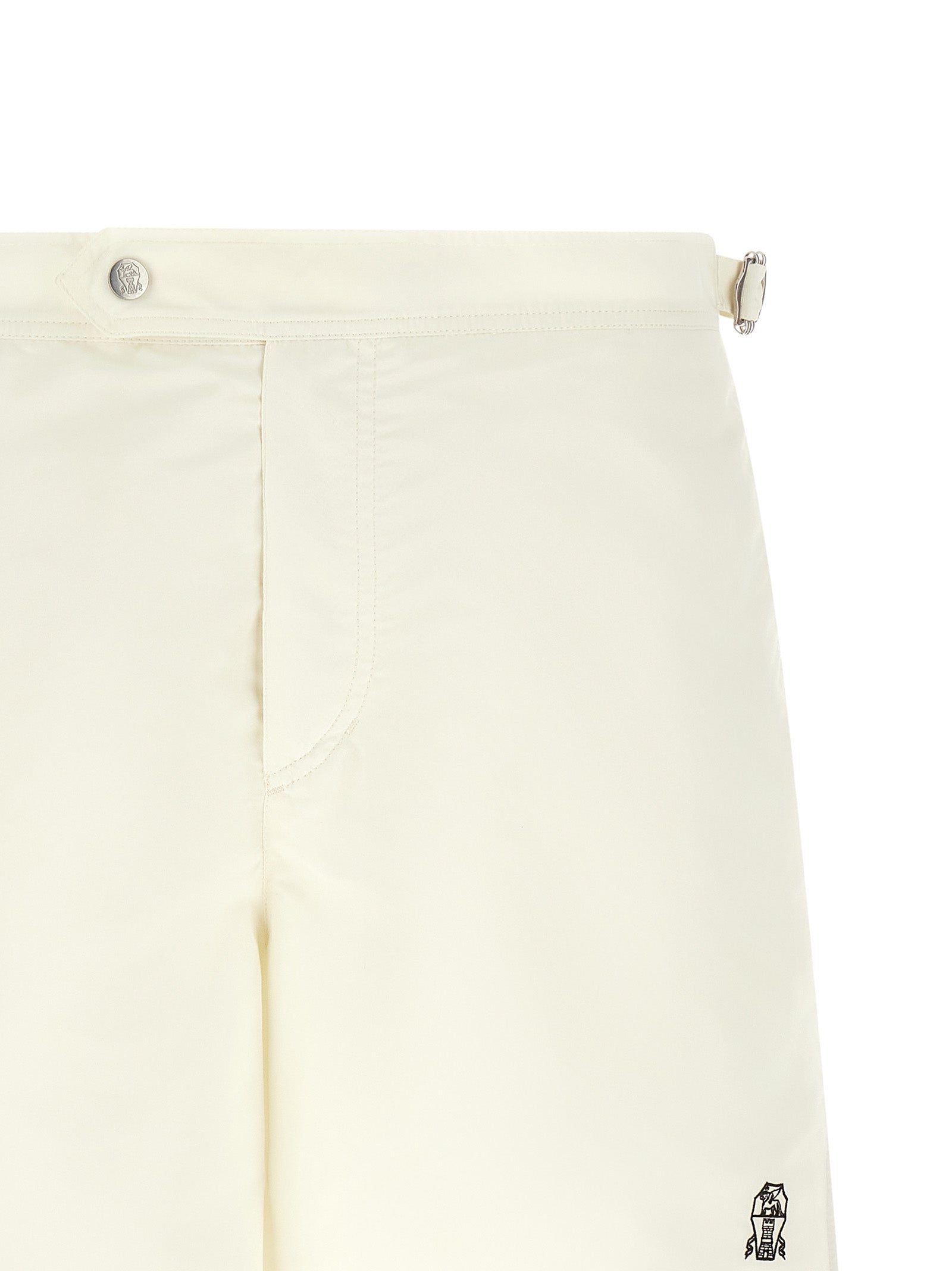Brunello Cucinelli Beige Polyester Swim Men's Shorts