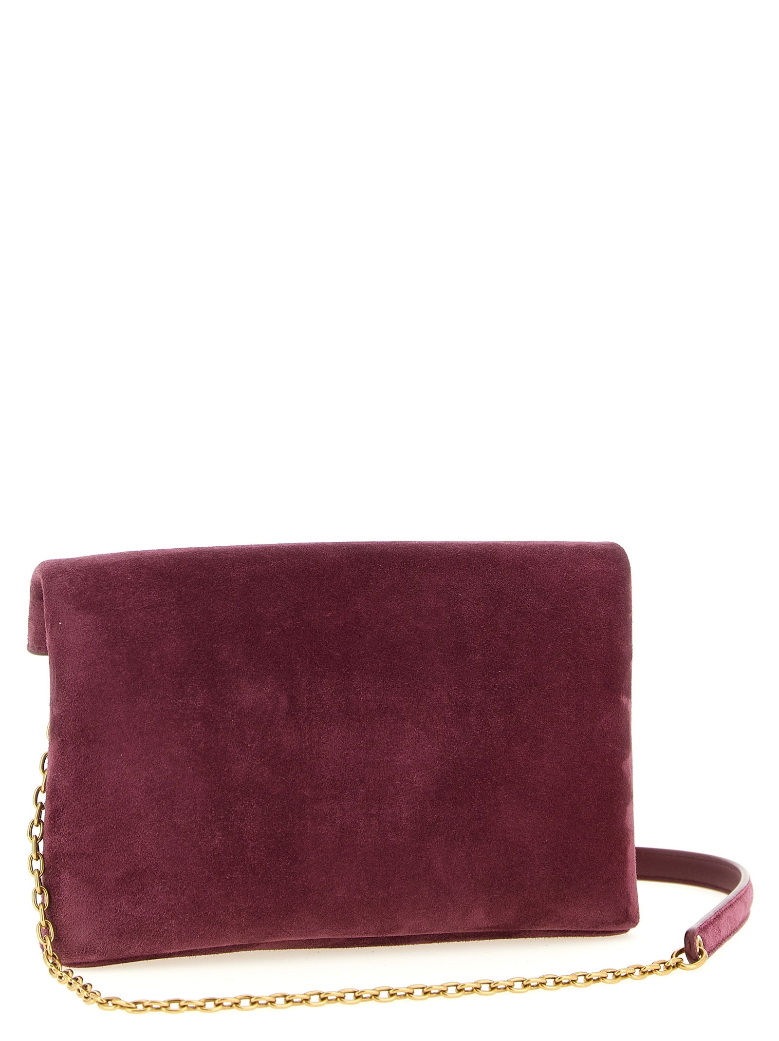 Saint Laurent Bordeaux Calfskin Crossbody Women's Bag