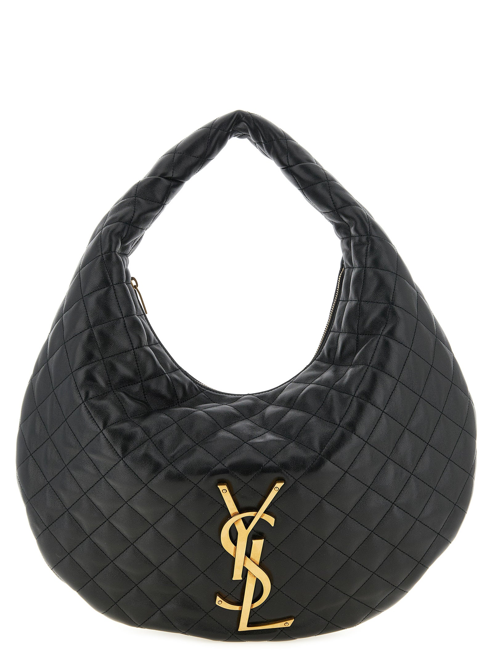 Saint Laurent Black Lamb Leather Shoulder Women's Bag