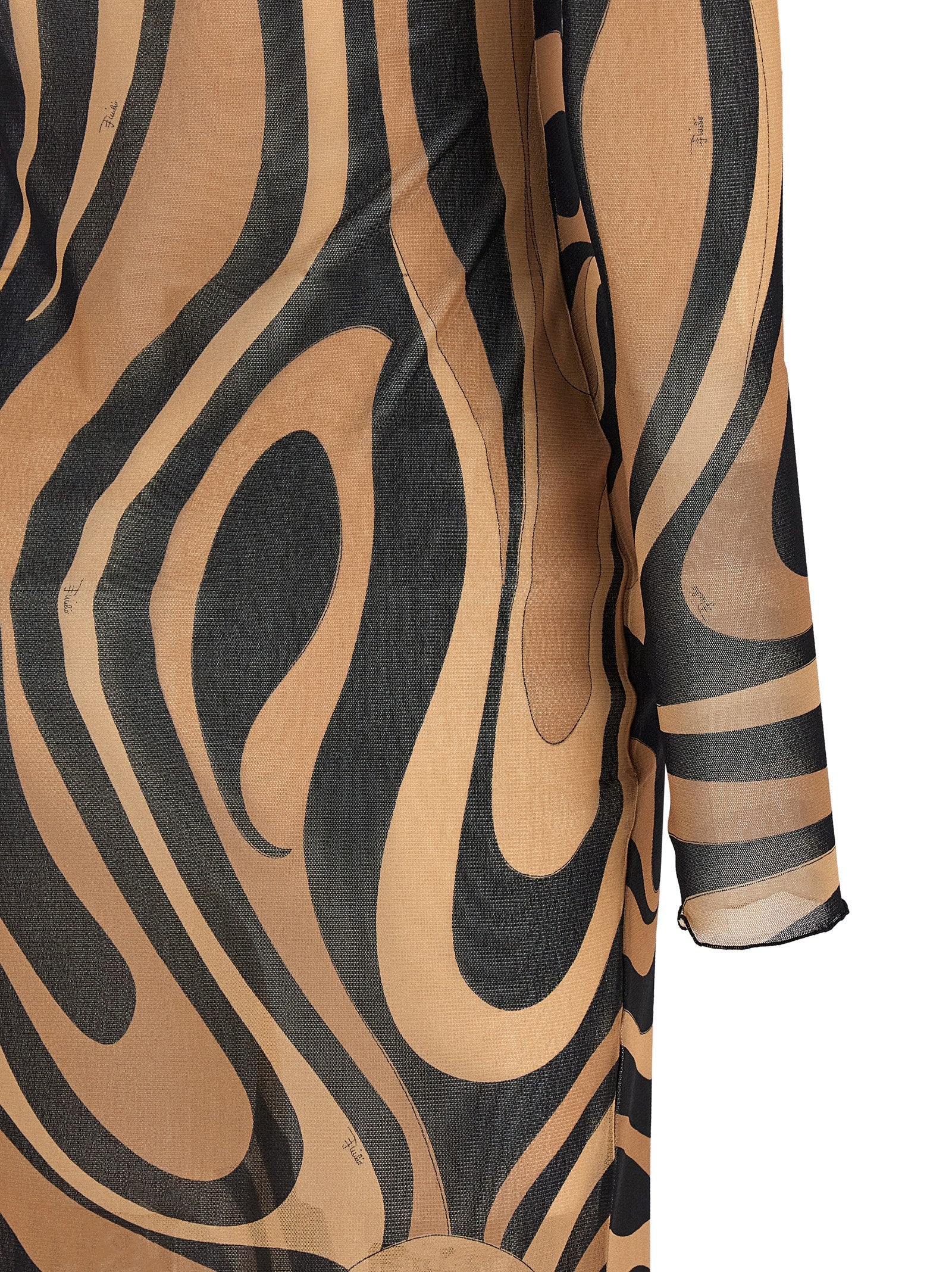 Emilio Pucci Multicolor Polyamide Long Women's Dress