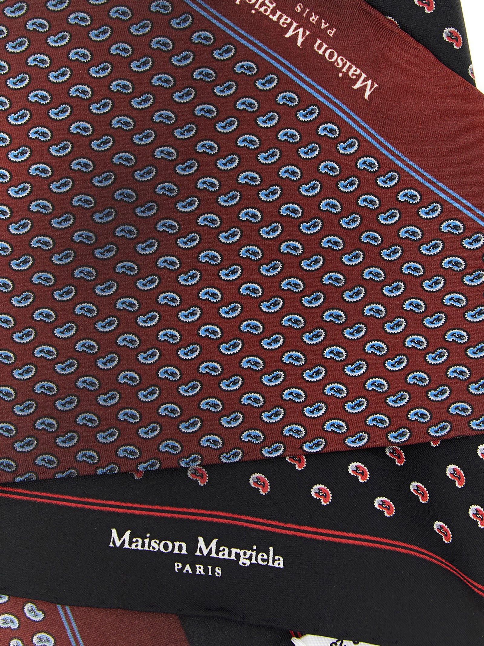 Maison Margiela Multicolor Silk Men's Scarf