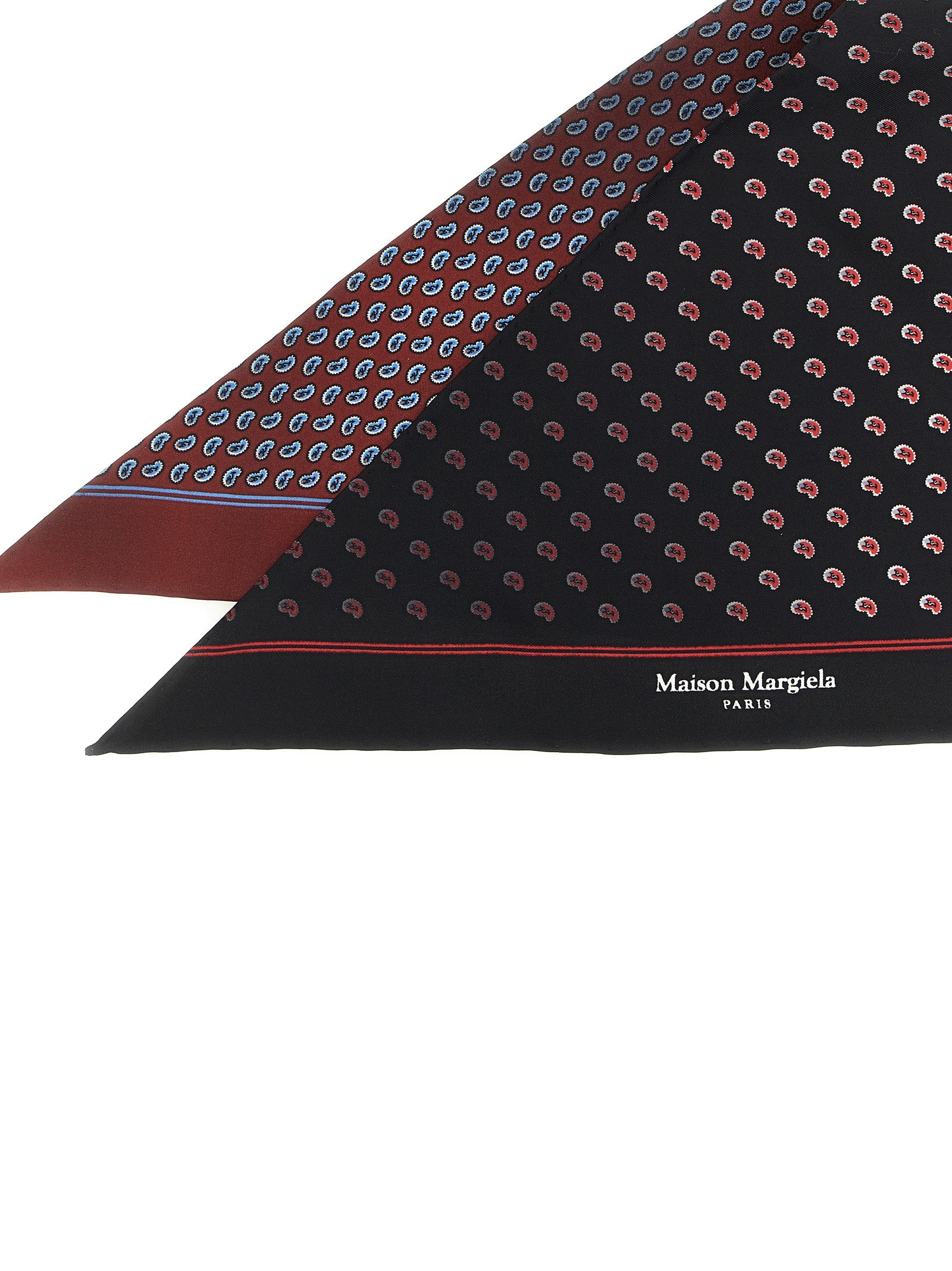 Maison Margiela Multicolor Silk Men's Scarf