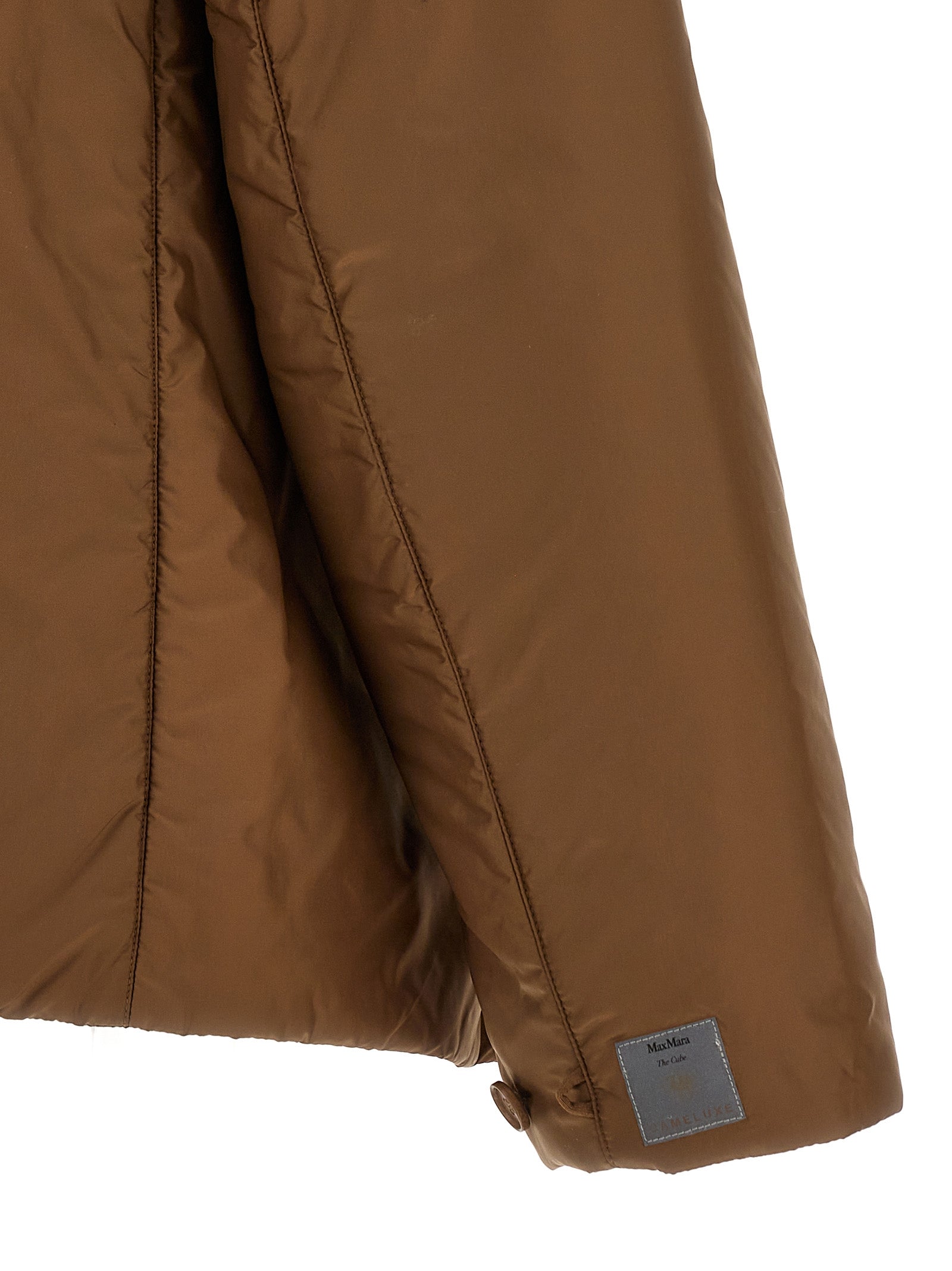 Max Mara Brown Polyester Shell Women's Jacket