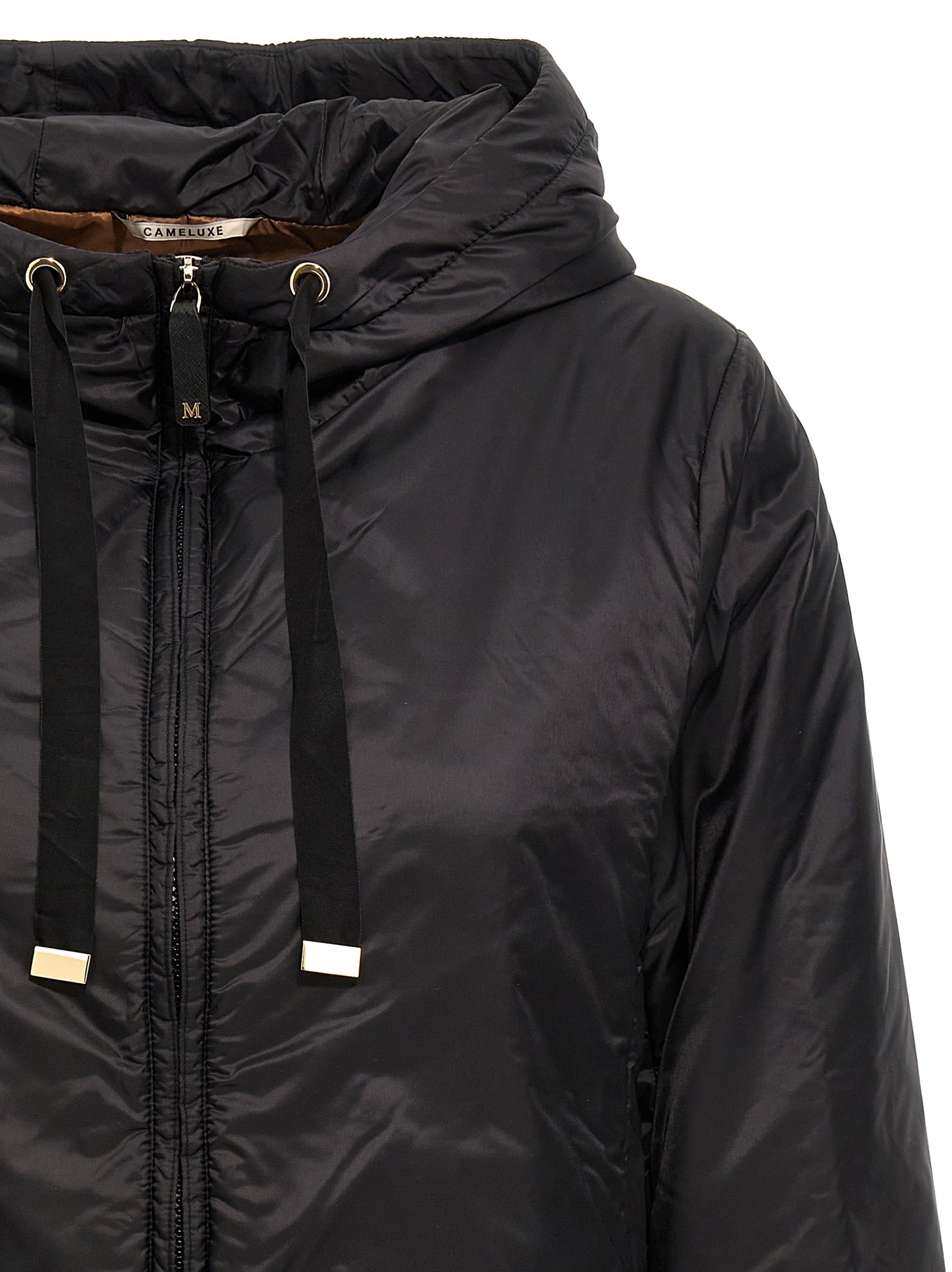 Max Mara Black Polyester Shell Women's Jacket