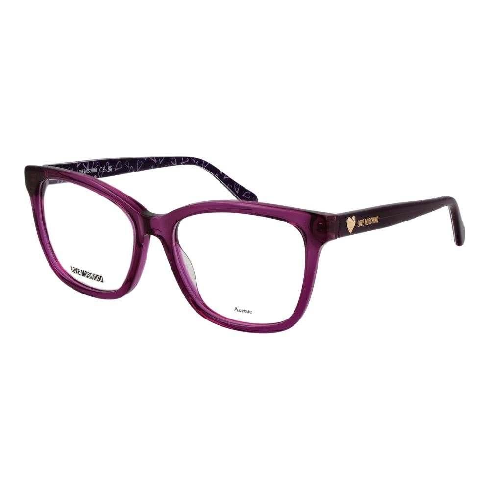 Love Moschino Purple Acetate Glasses Women's (Frames)