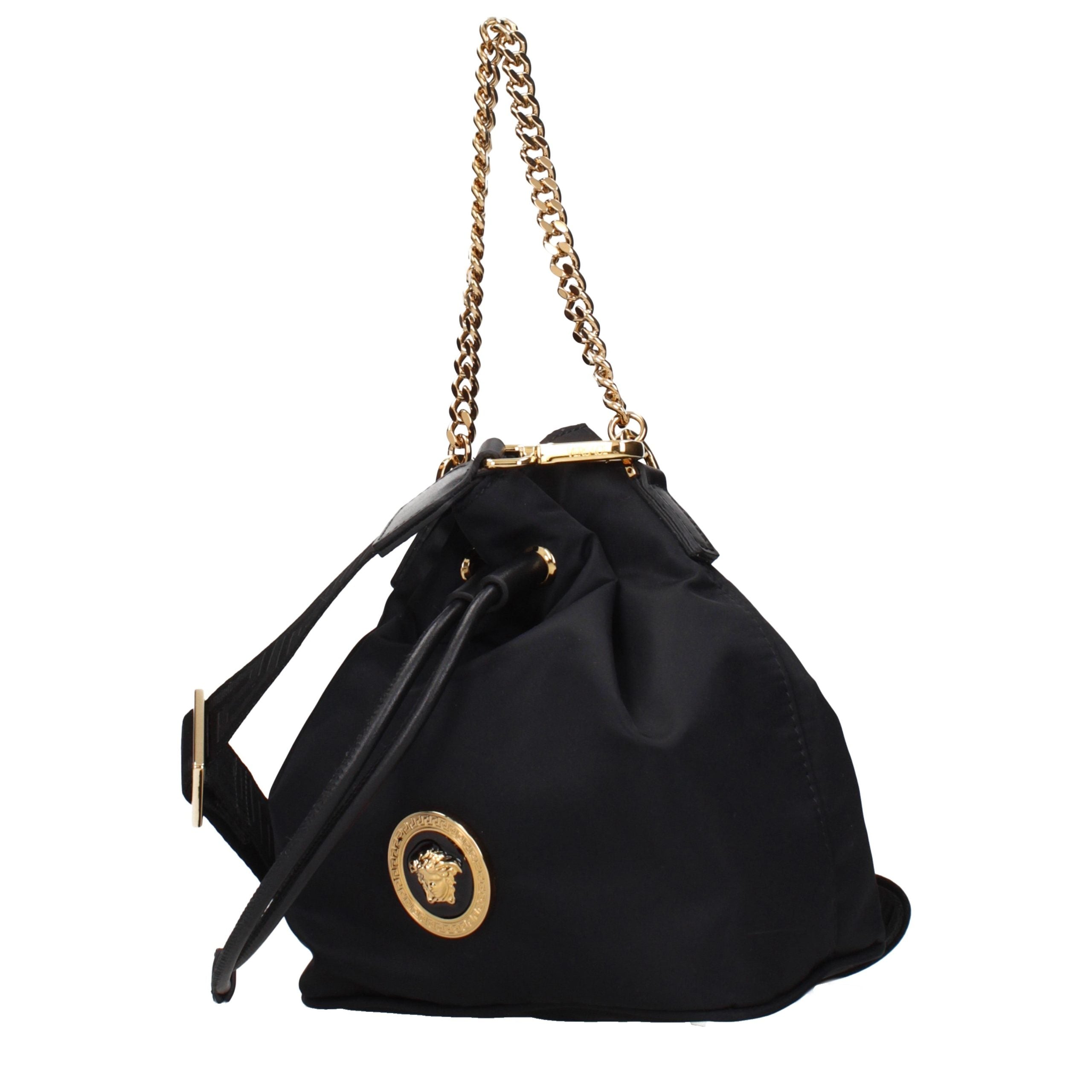 Versace Black Fabric Women's Handbag